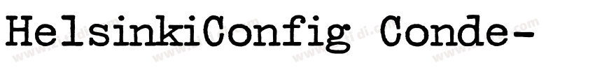 HelsinkiConfig Conde字体转换